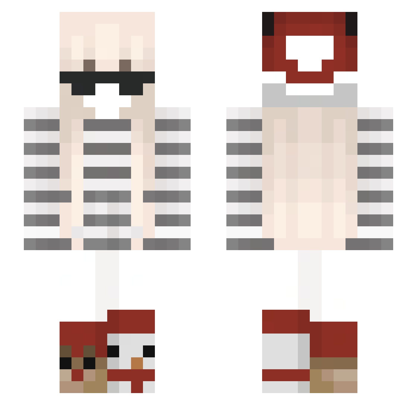 pepe__21 Minecraft skin, front and back view