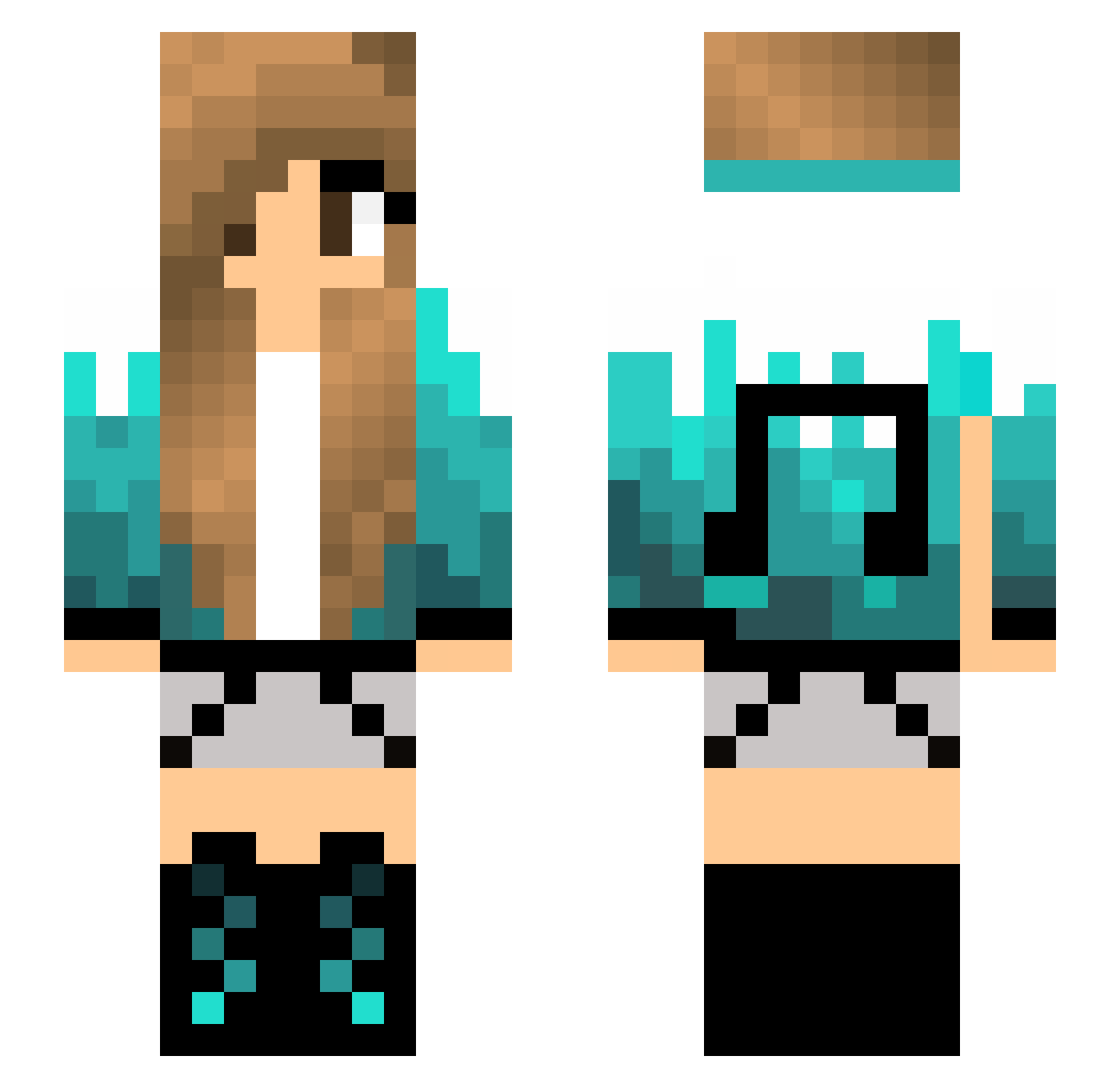 Alegora10 Minecraft skin, front and back view