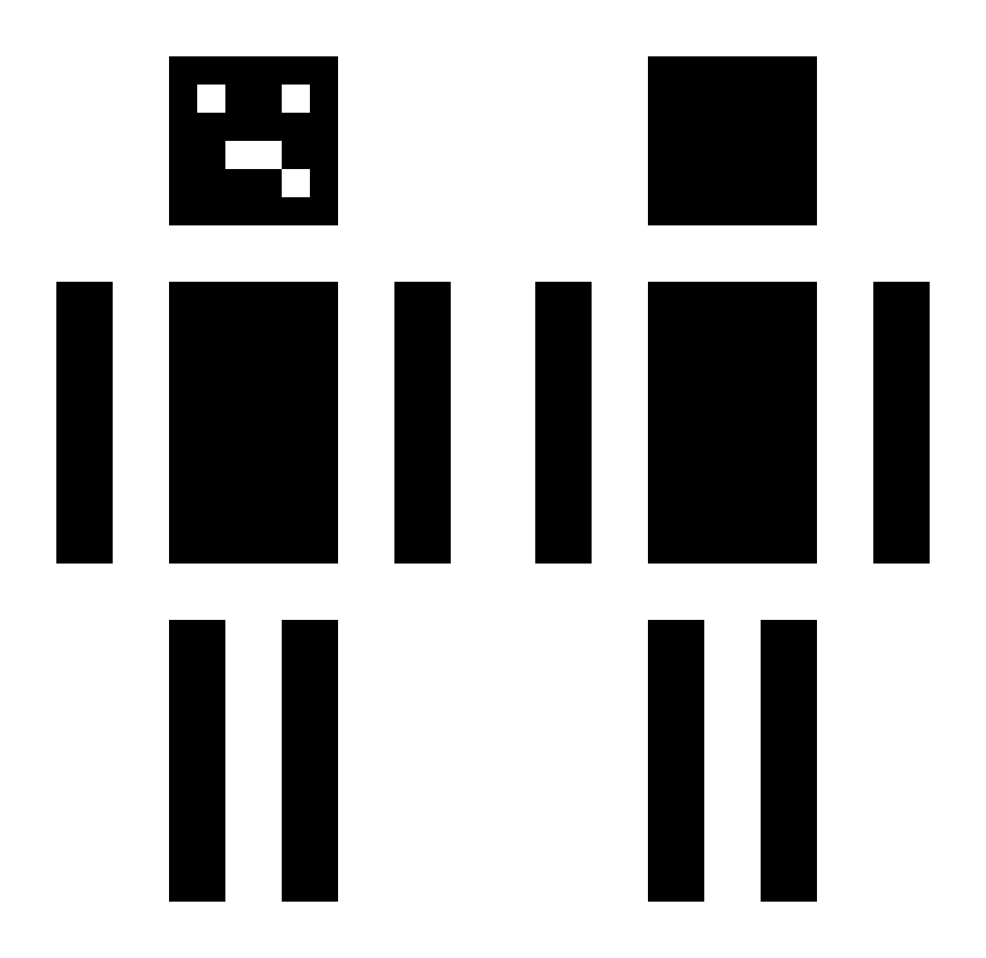 WaySix_ Minecraft skin, front and back view