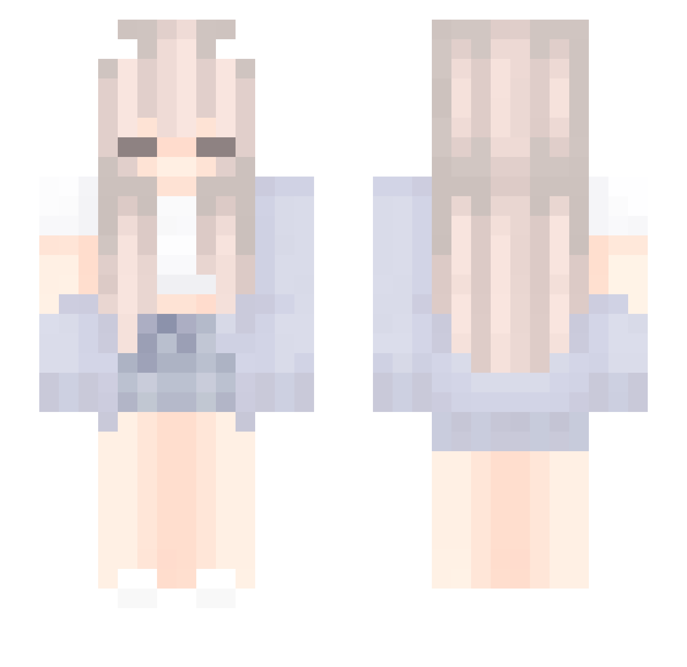 checkerspot Minecraft skin, front and back view