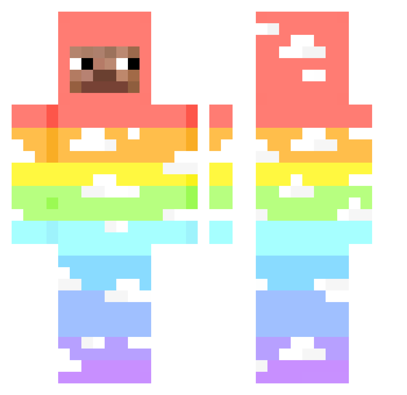 Cdogger1 Minecraft skin, front and back view