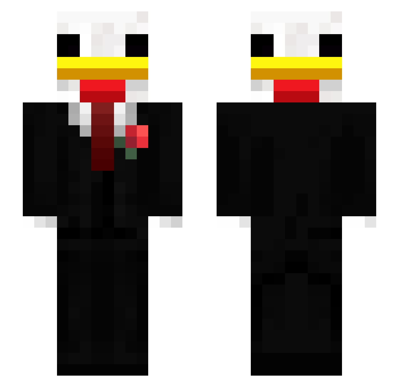 IFFF_ Minecraft skin, front and back view