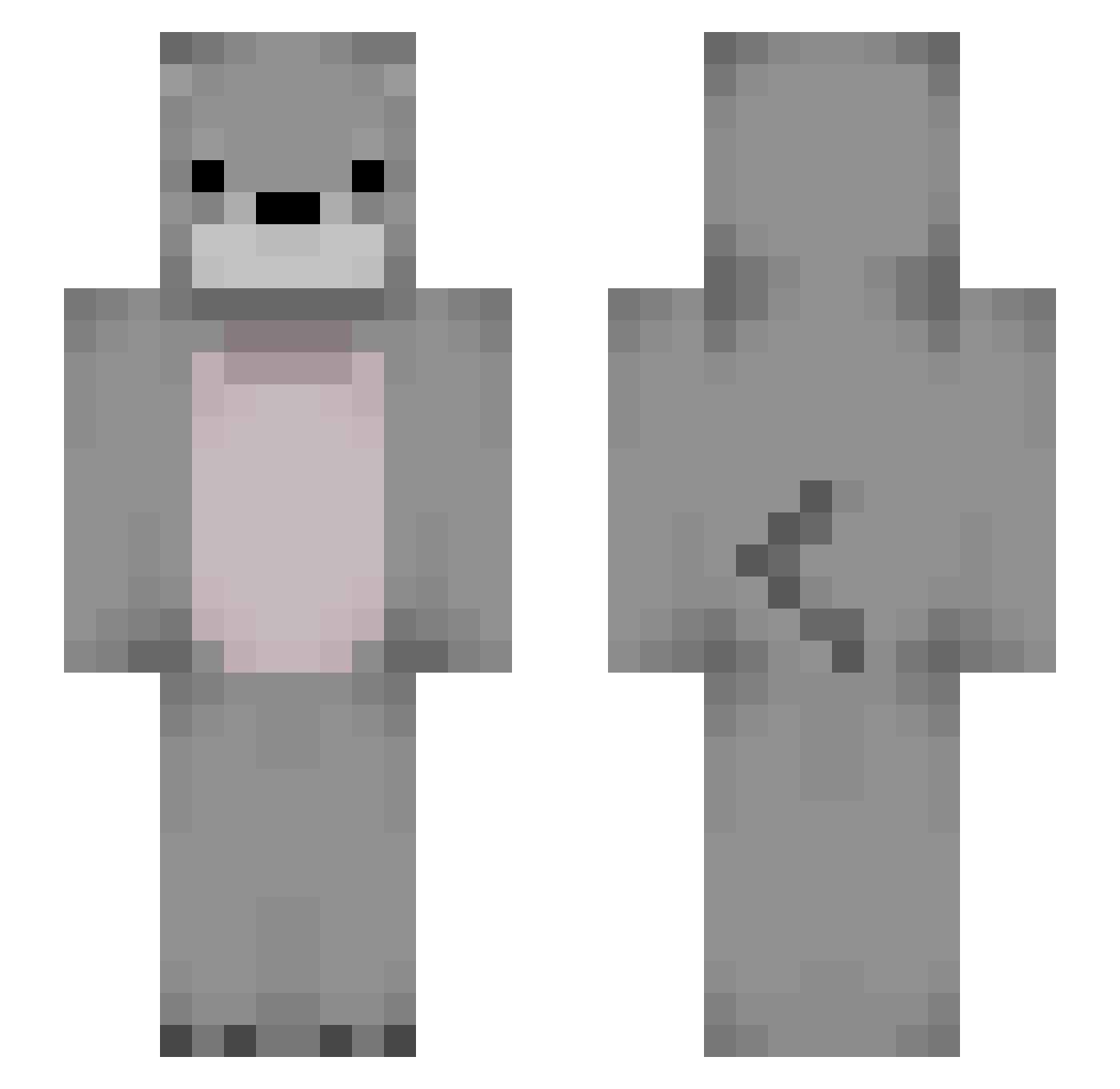 c1yxuu0 Minecraft skin, front and back view