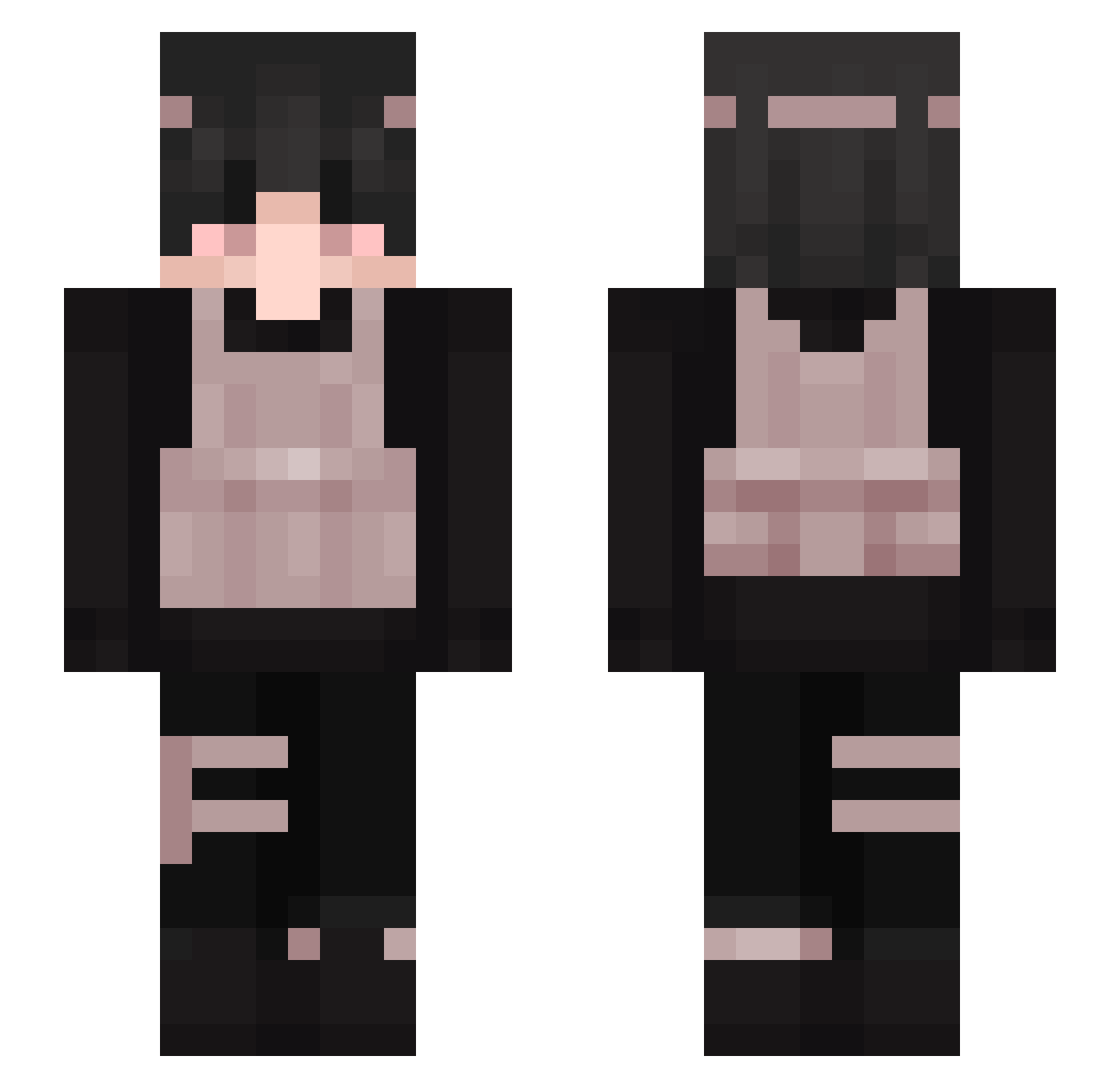 stemme Minecraft skin, front and back view