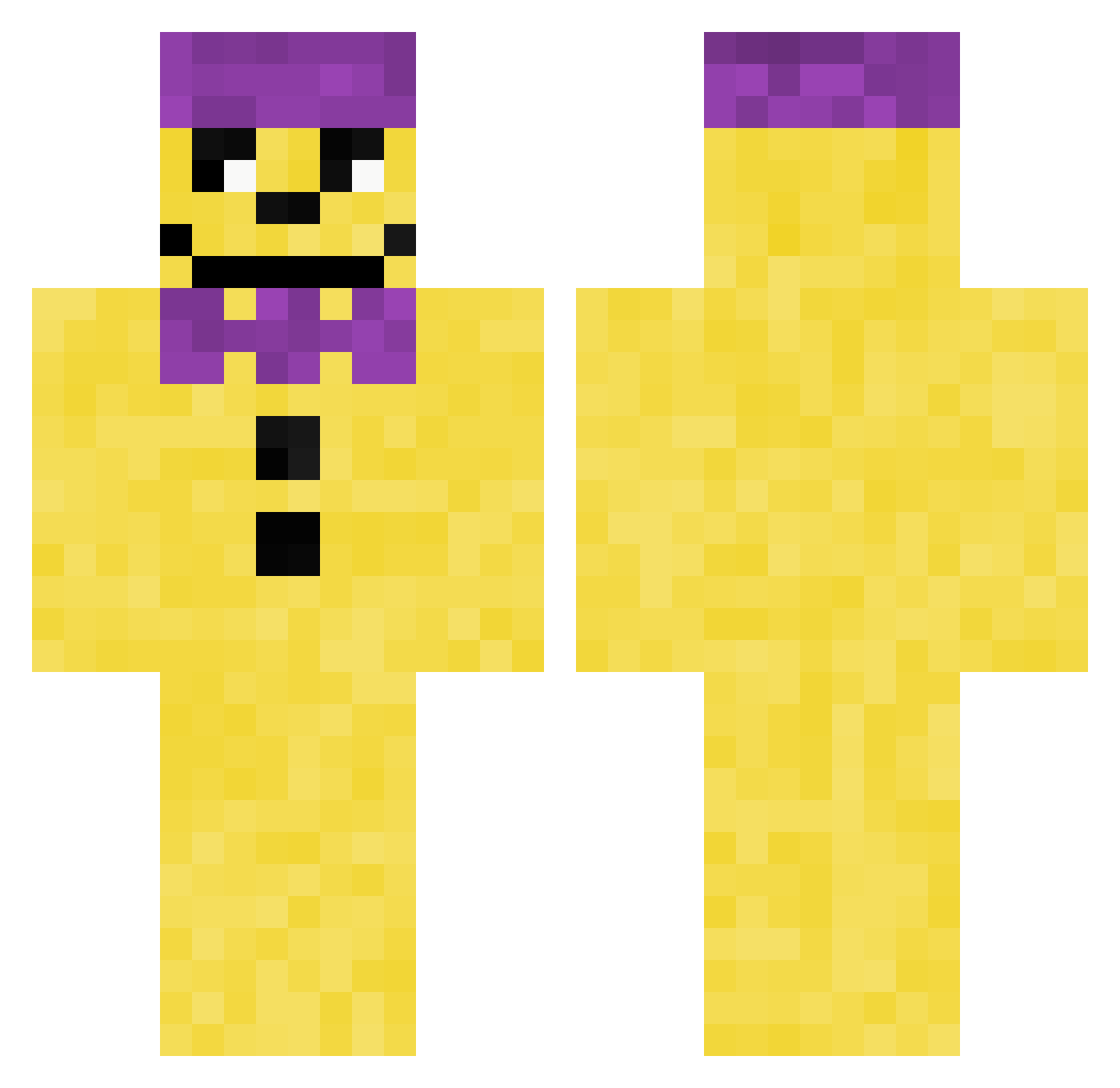 nicosakiG Minecraft skin, front and back view