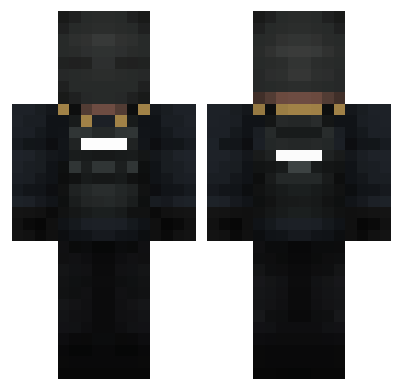 veggeto0220 Minecraft skin, front and back view