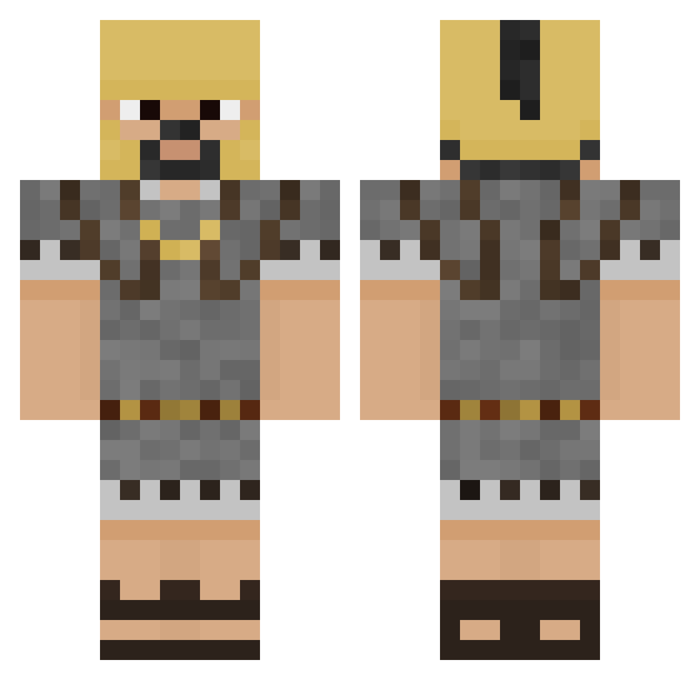 viniciusbh Minecraft skin, front and back view