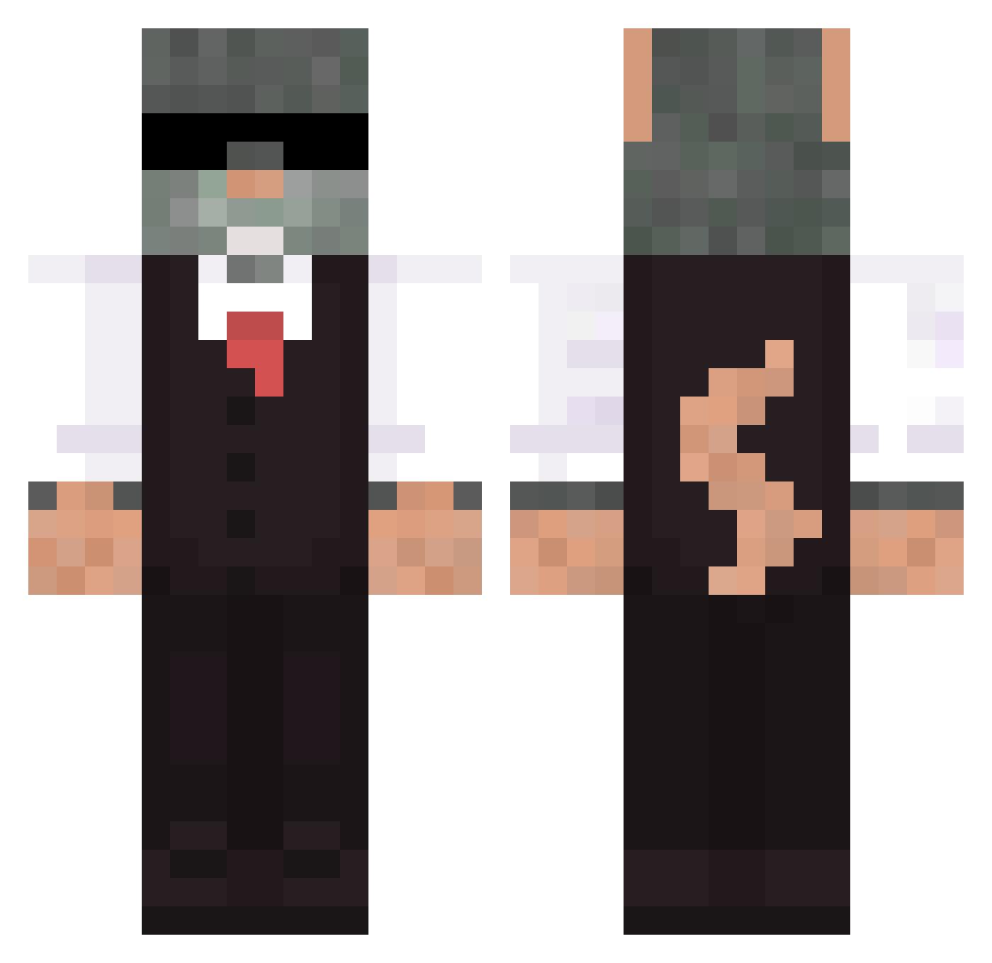 chucky423578 Minecraft skin, front and back view