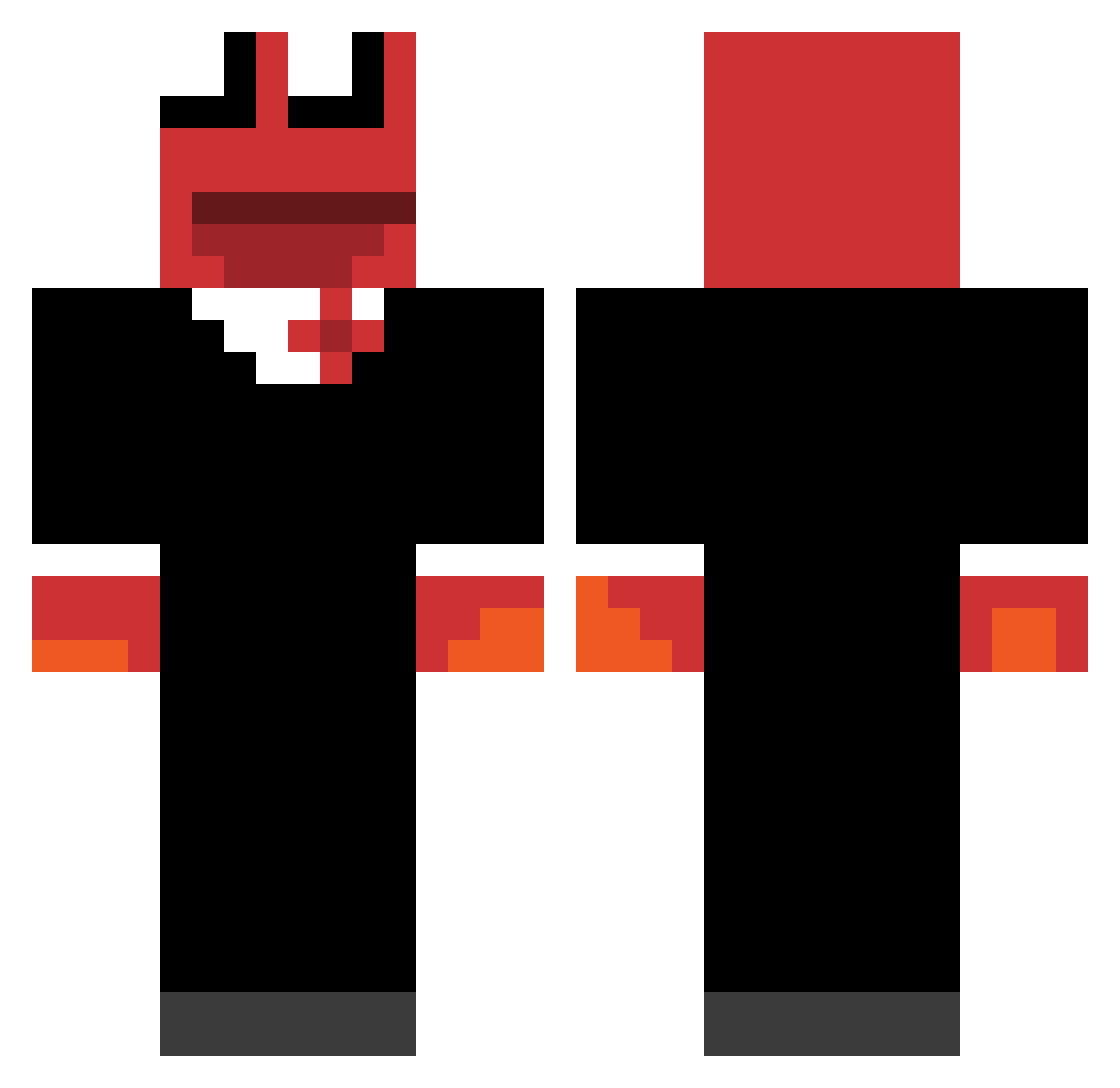 vetmil2 Minecraft skin, front and back view