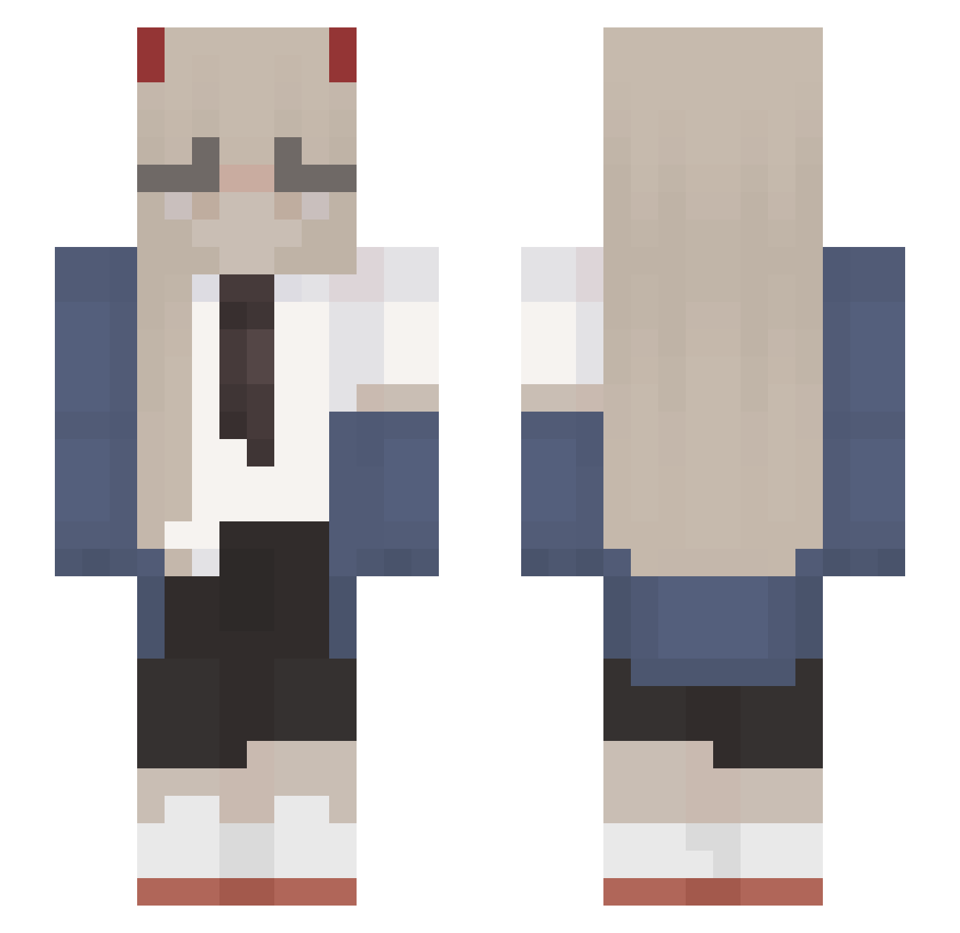 ar1mai0 Minecraft skin, front and back view