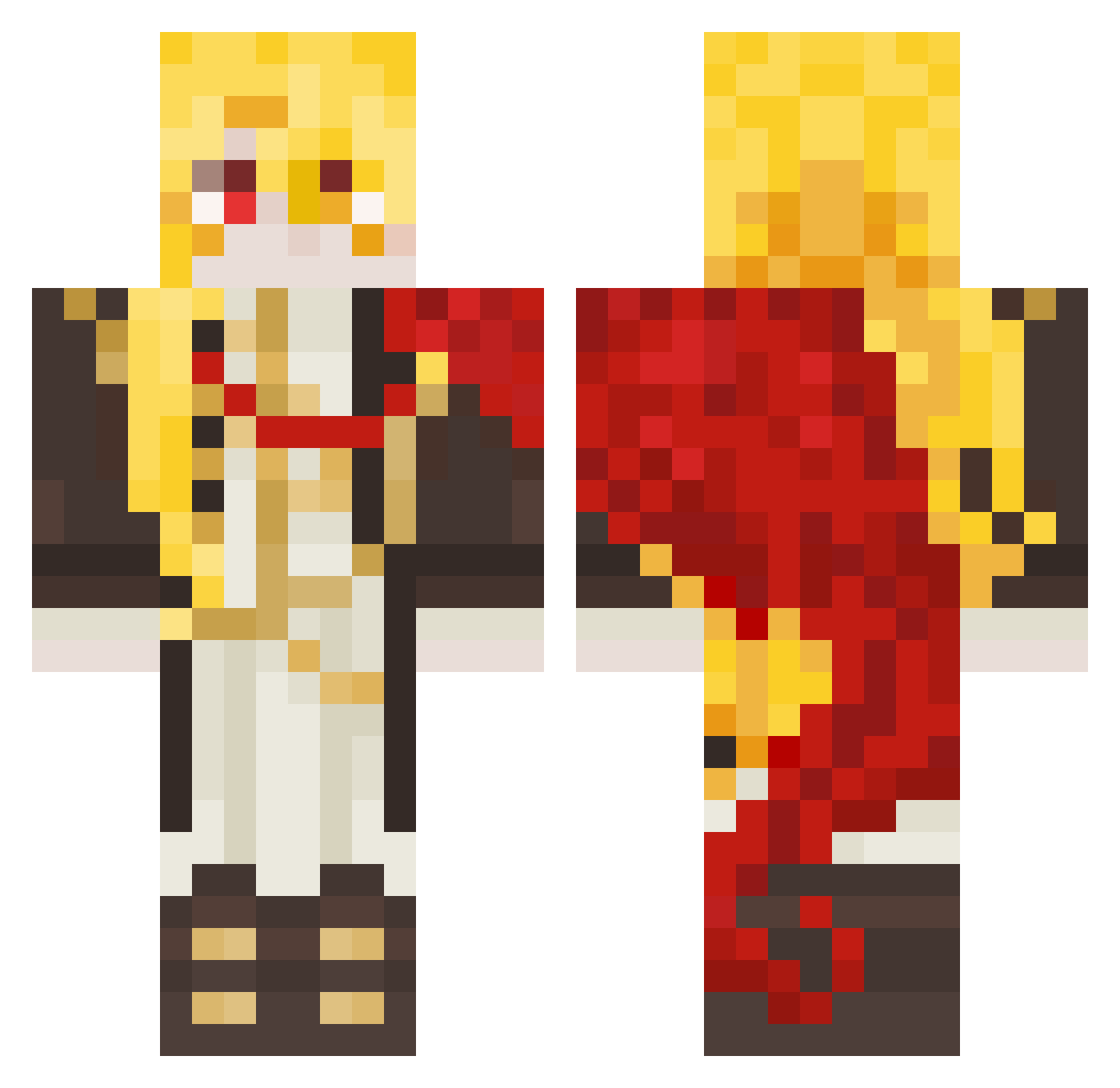 shadow_hoya Minecraft skin, front and back view