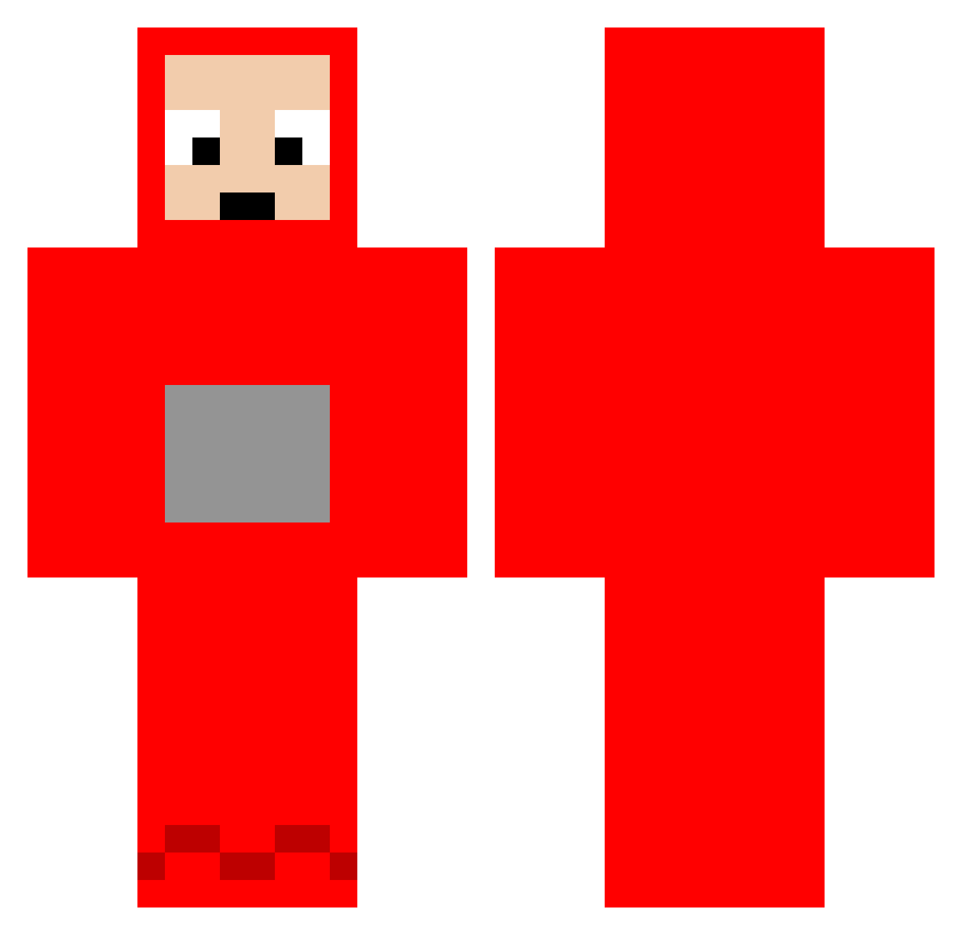 JesussMX Minecraft skin, front and back view