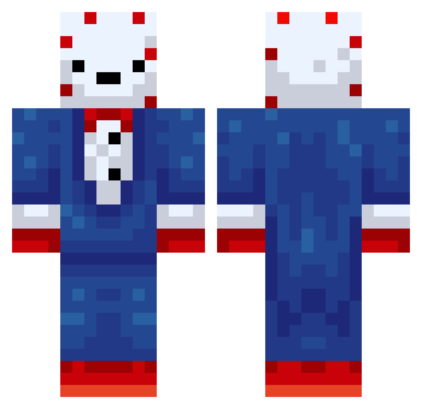DonCoco27 Minecraft skin, front and back view