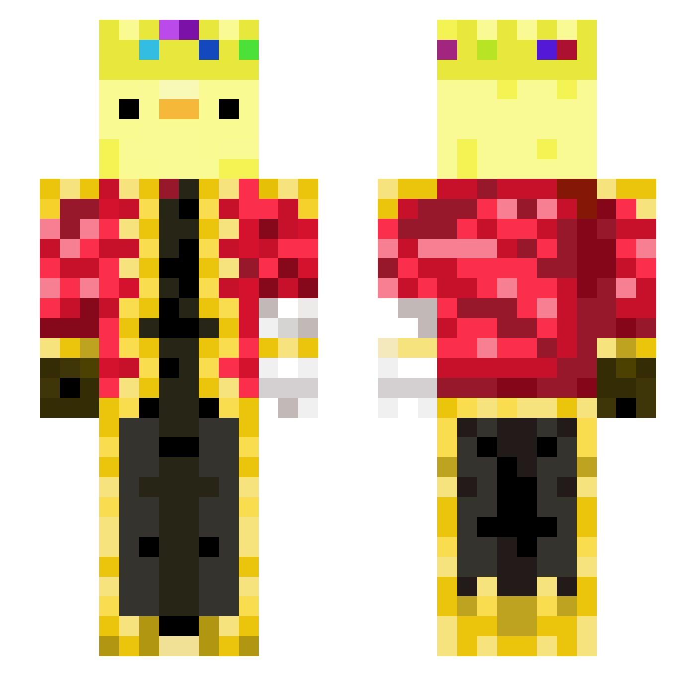 poikdoik36 Minecraft skin, front and back view