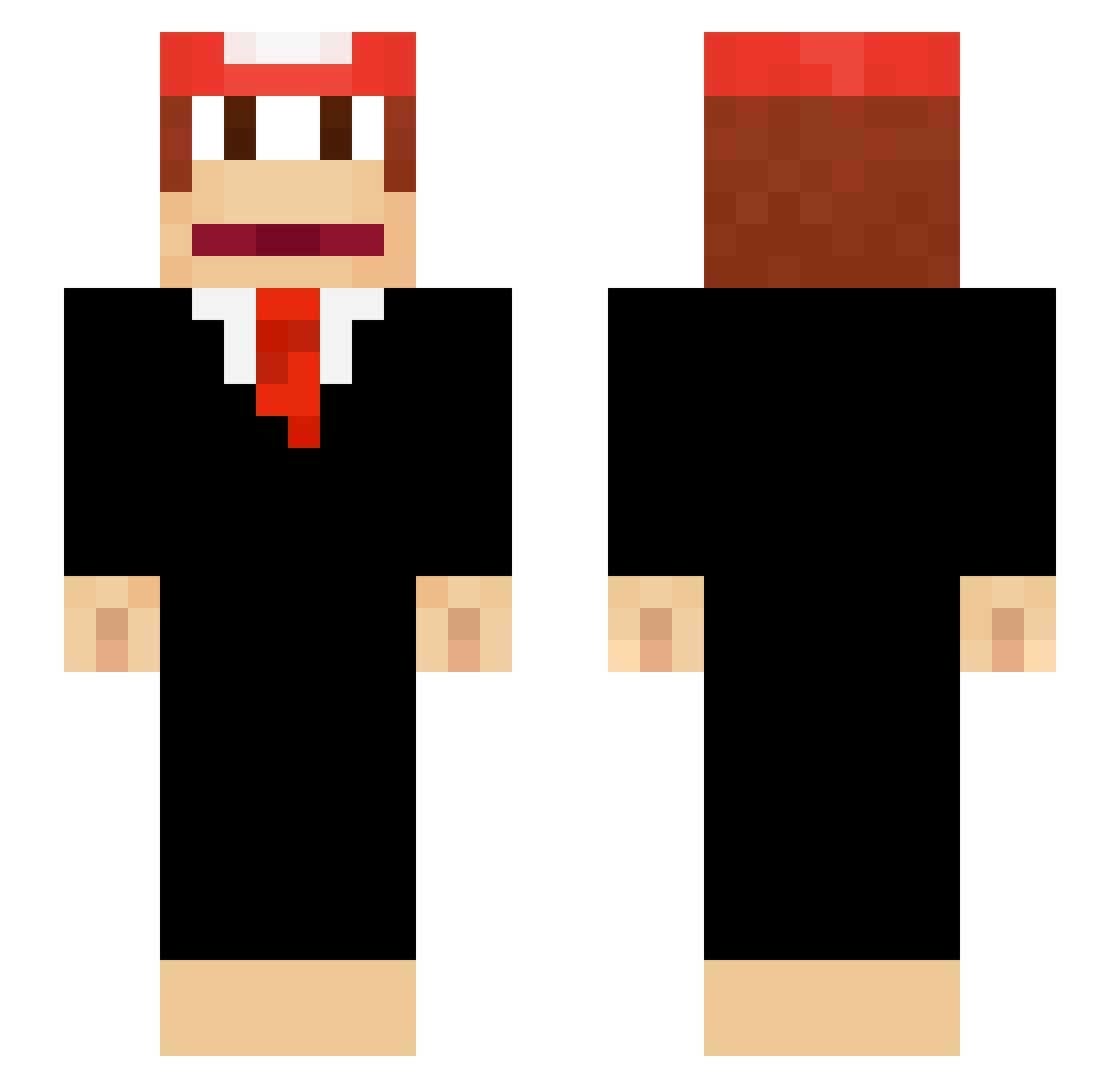 sierdman2 Minecraft skin, front and back view