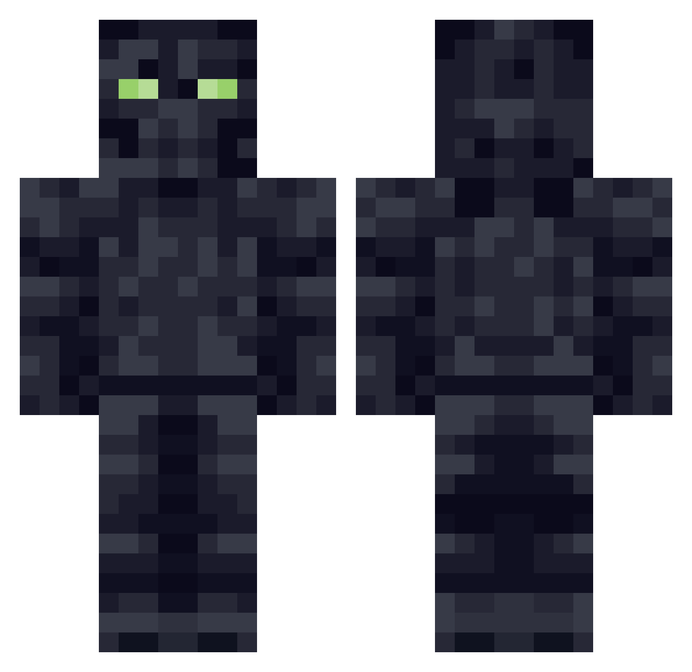 ikerturi Minecraft skin, front and back view