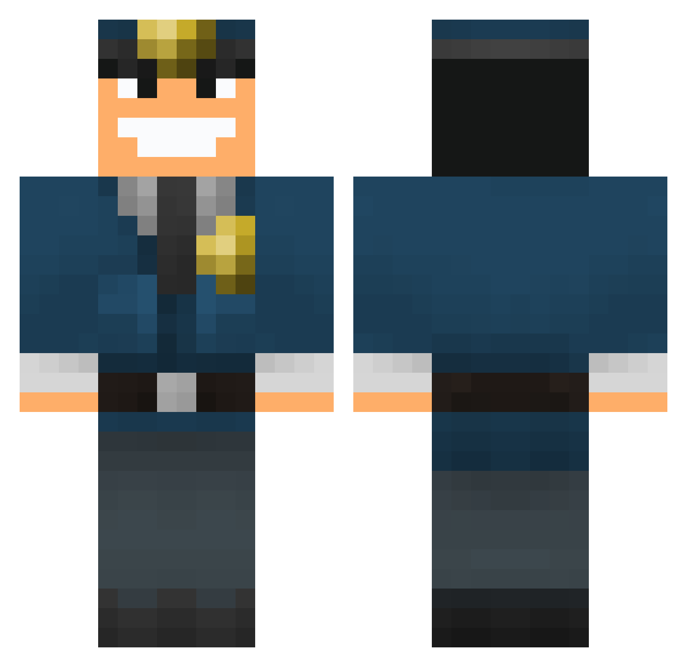 20201415 Minecraft skin, front and back view