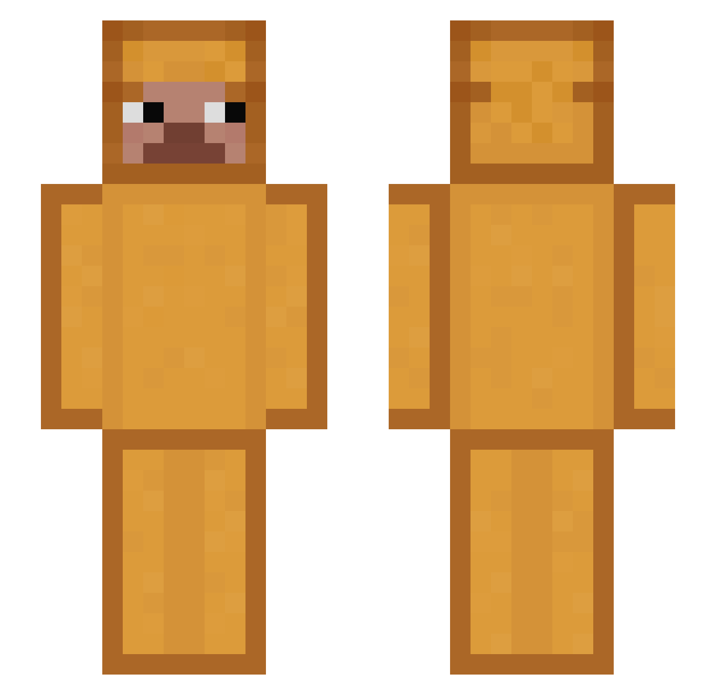 rlawo Minecraft skin, front and back view
