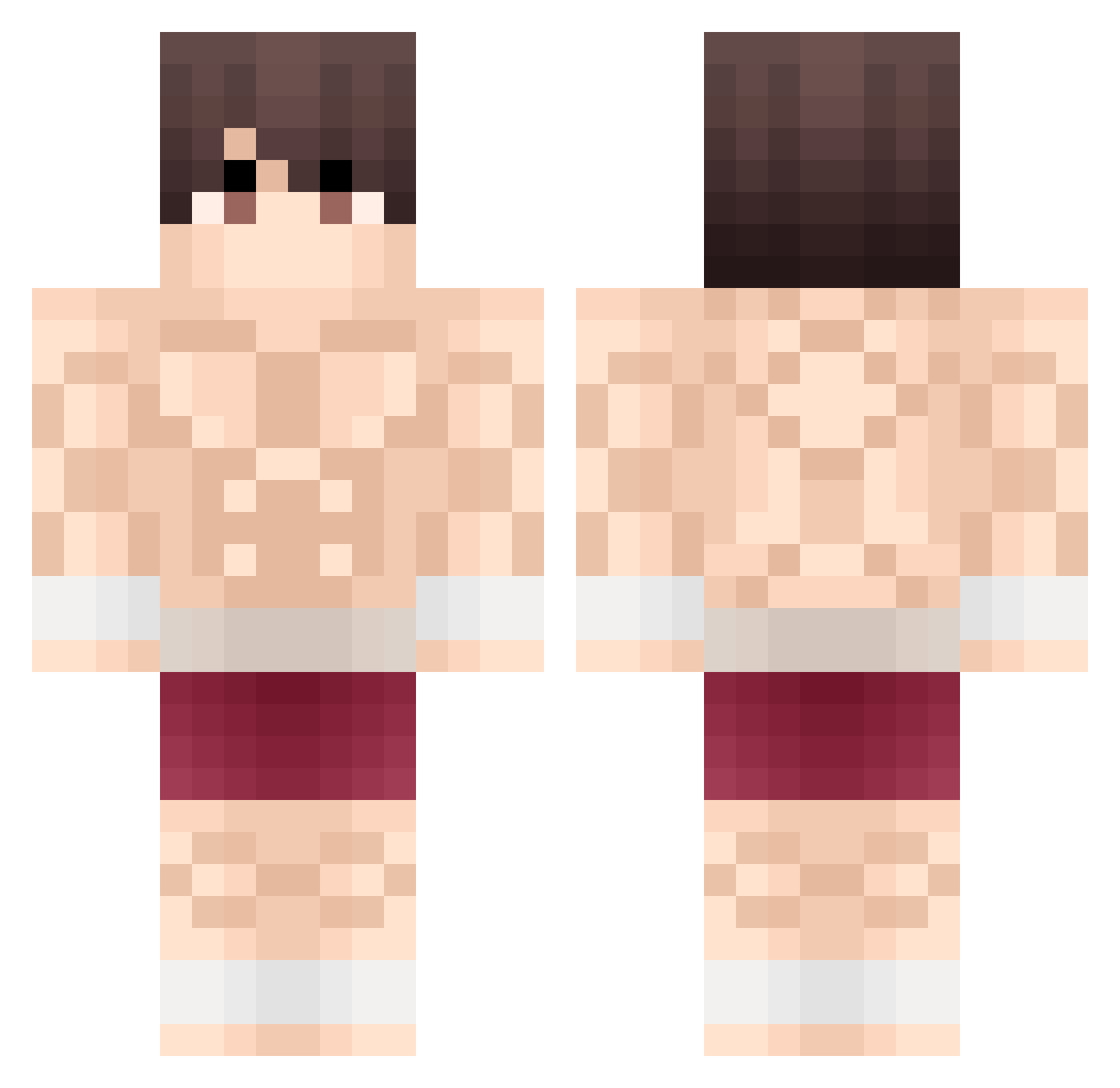 Rafa_T Minecraft skin, front and back view