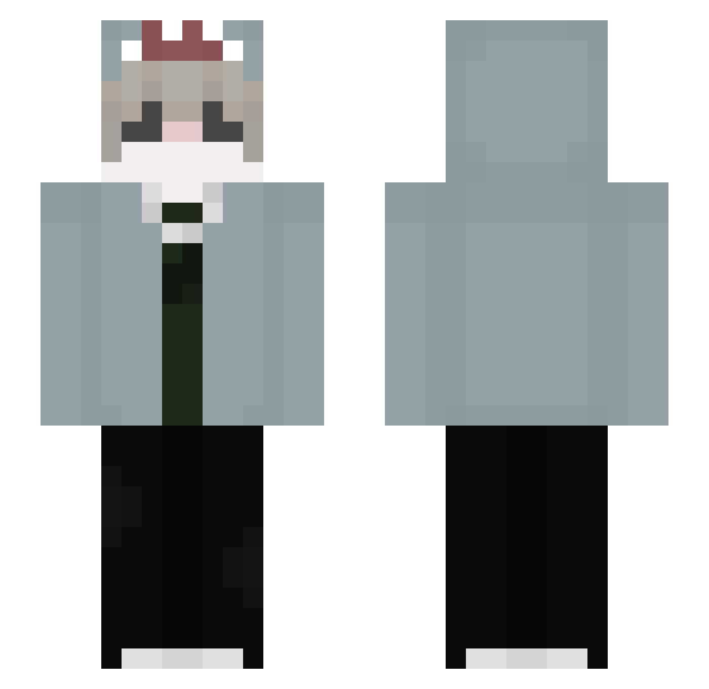 zegrwar Minecraft skin, front and back view