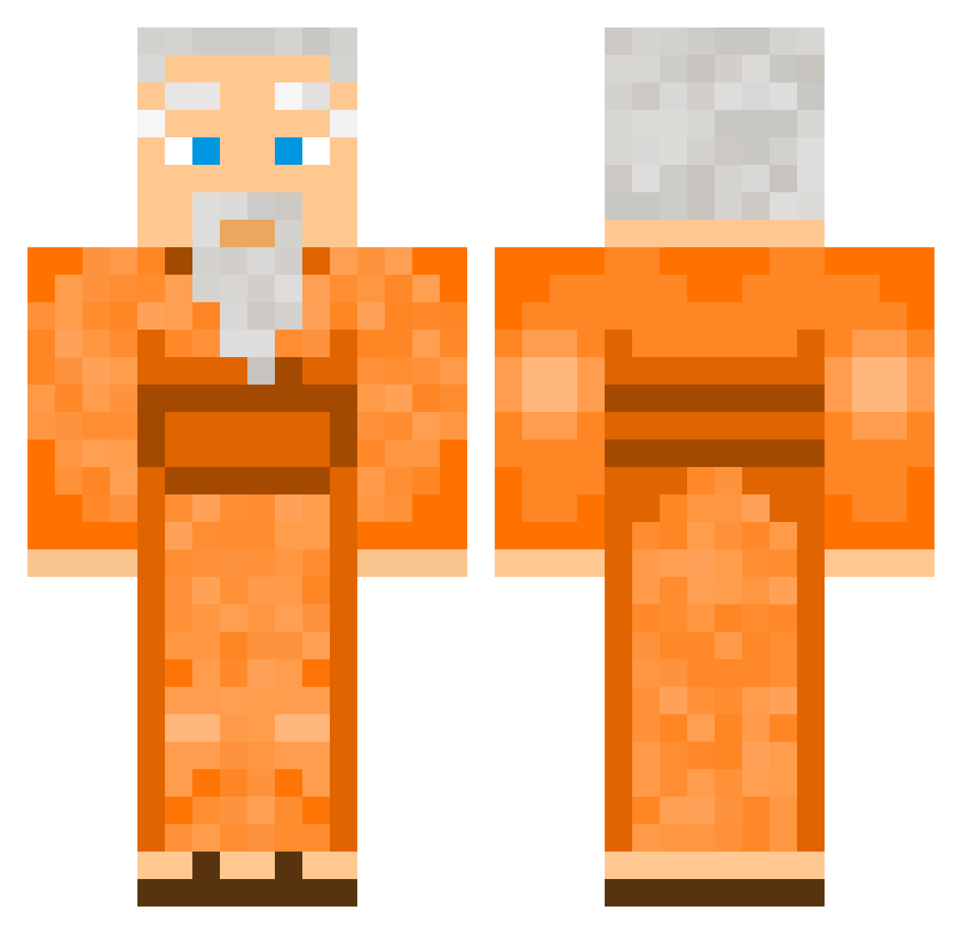 SomeCasualBloke Minecraft skin, front and back view
