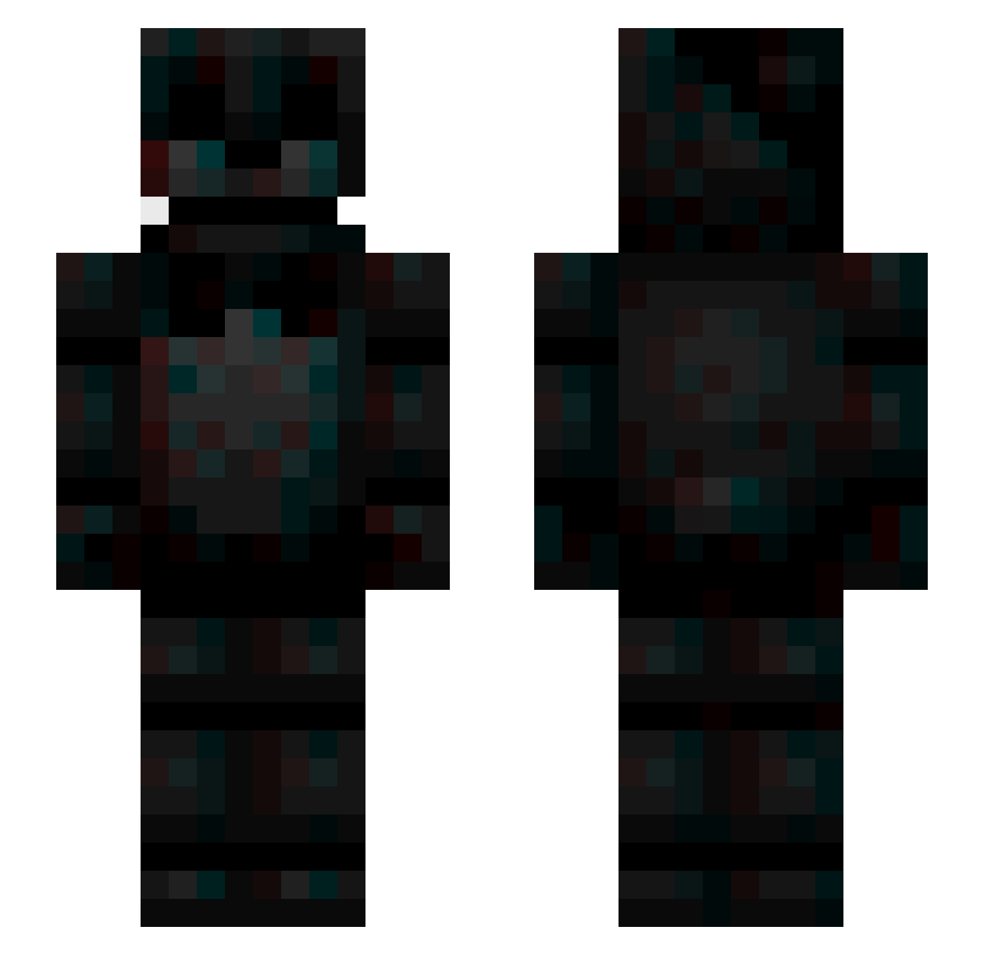 Kakik_Jojo Minecraft skin, front and back view