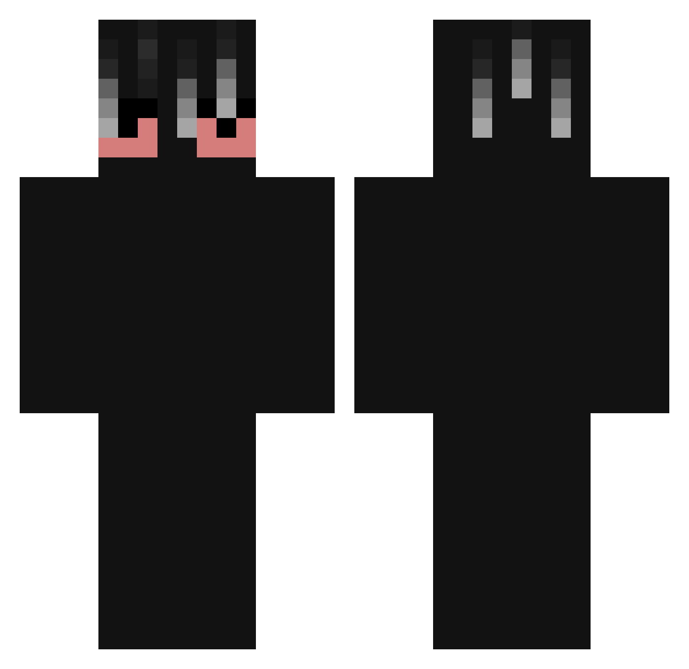 sahKAMIL Minecraft skin, front and back view