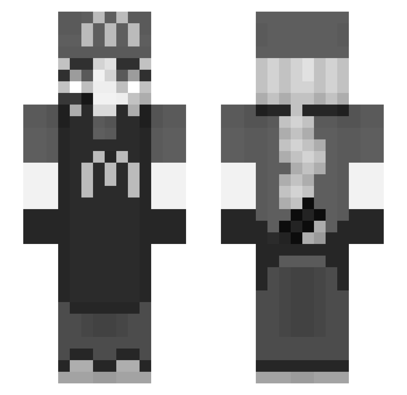cotya Minecraft skin, front and back view