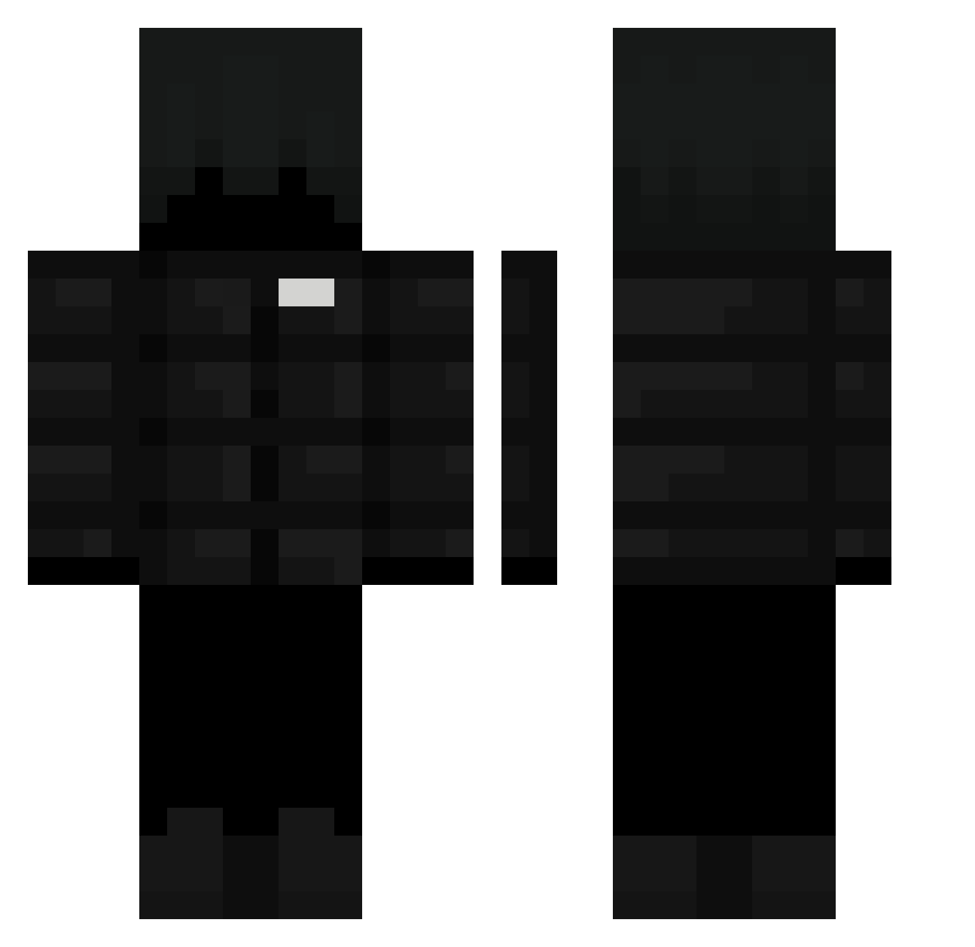 Shadow_LFS Minecraft skin, front and back view