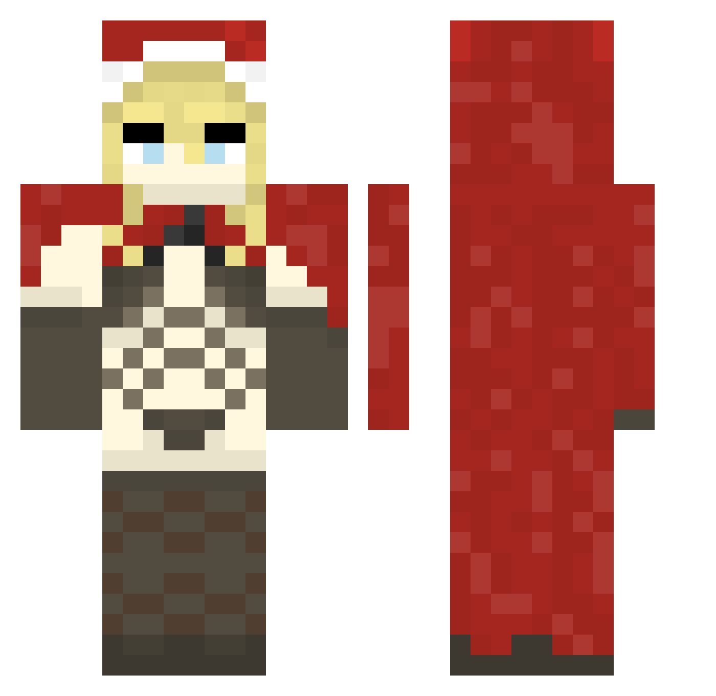 YesMiko Minecraft skin, front and back view