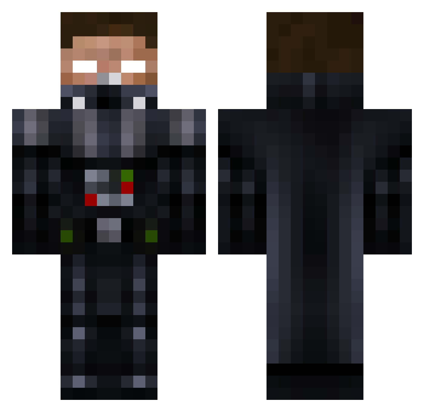 luyuan0044 Minecraft skin, front and back view