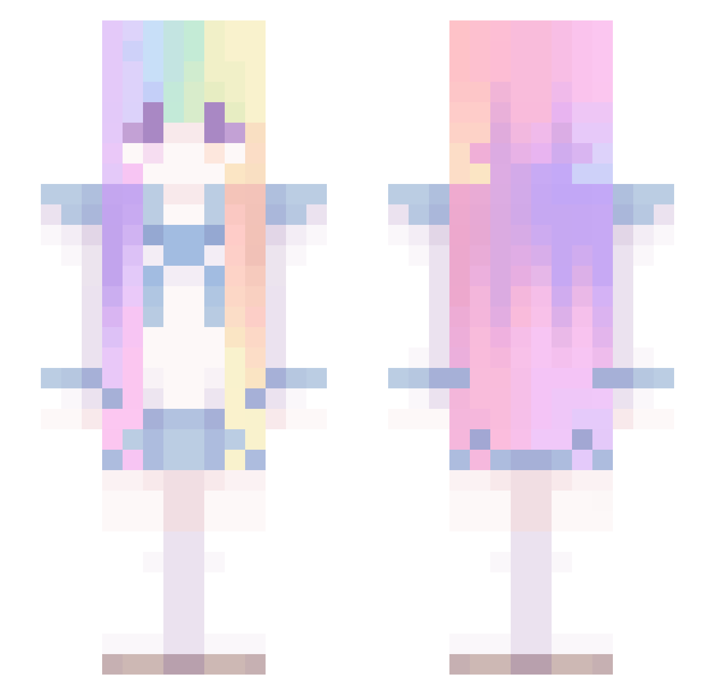 xiao_nan_niang19 Minecraft skin, front and back view