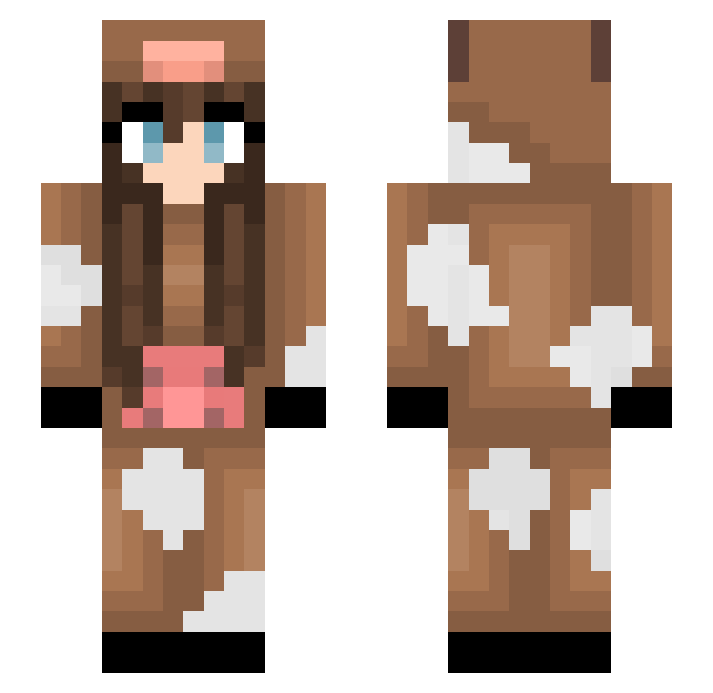 Koalaforniaa Minecraft skin, front and back view