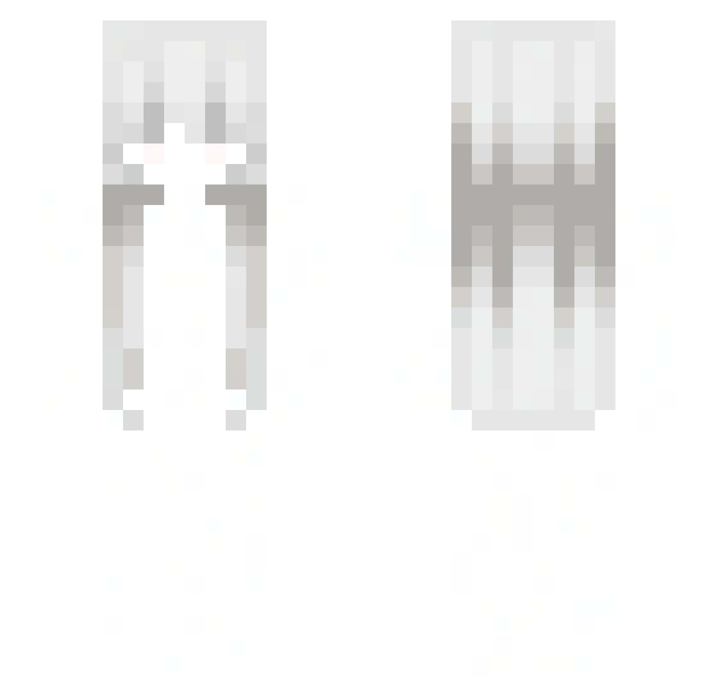 Yeluy Minecraft skin, front and back view