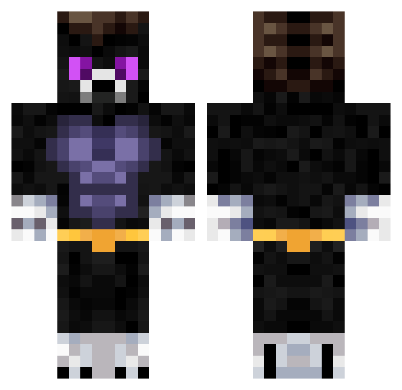 EDXON Minecraft skin, front and back view