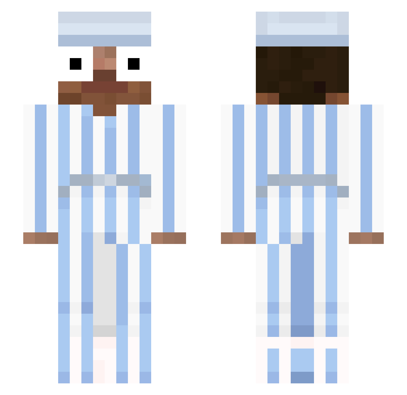 Mr_Johnathan Minecraft skin, front and back view