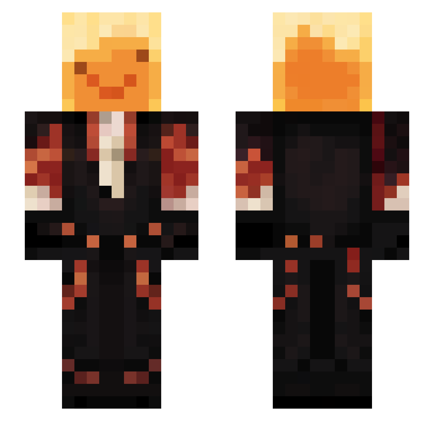 kap10_0 Minecraft skin, front and back view