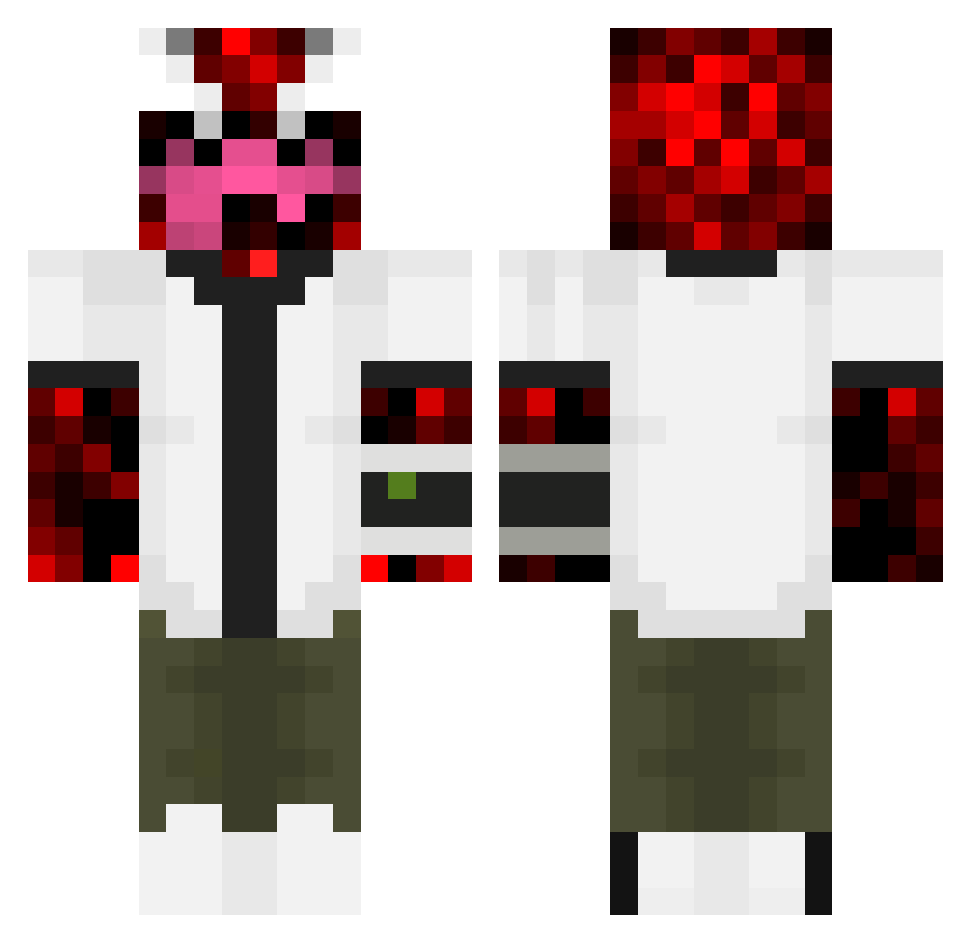 agustinpro Minecraft skin, front and back view
