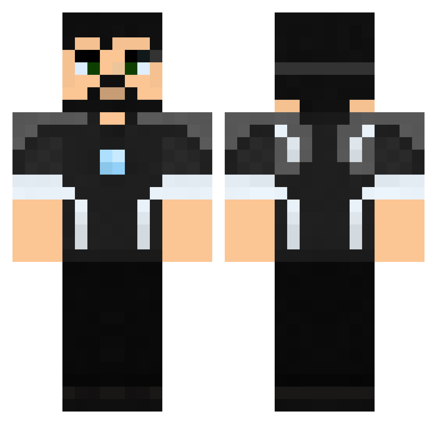 eanny Minecraft skin, front and back view