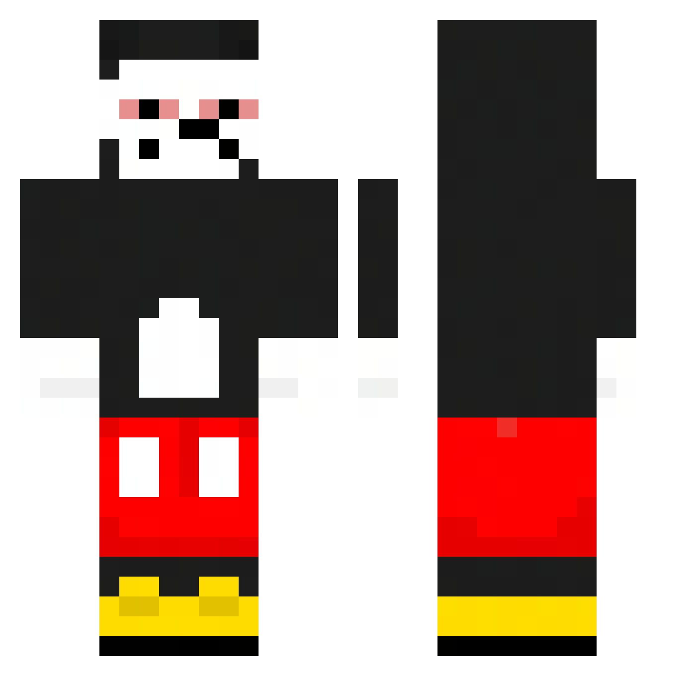 Vardex21 Minecraft skin, front and back view