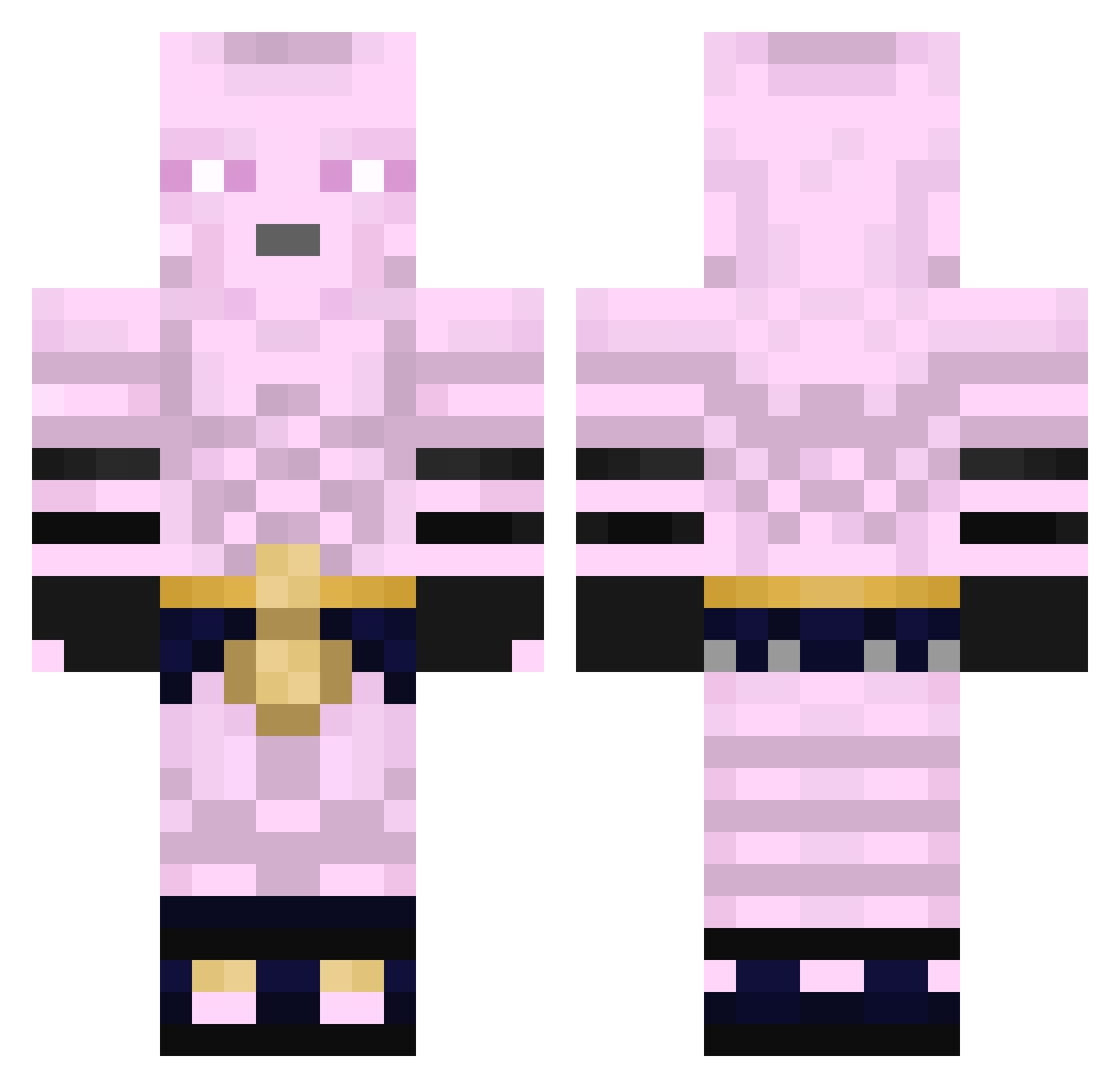 hryan303 Minecraft skin, front and back view