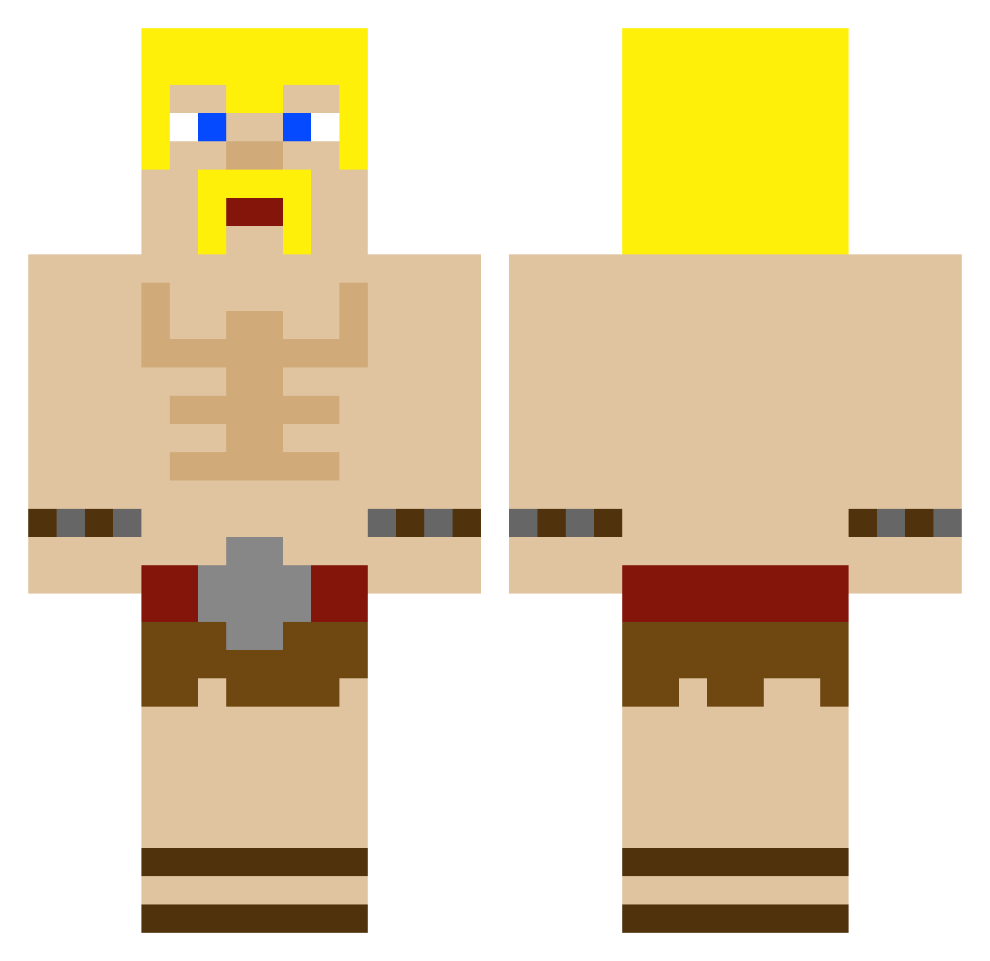 Serkuuuus Minecraft skin, front and back view
