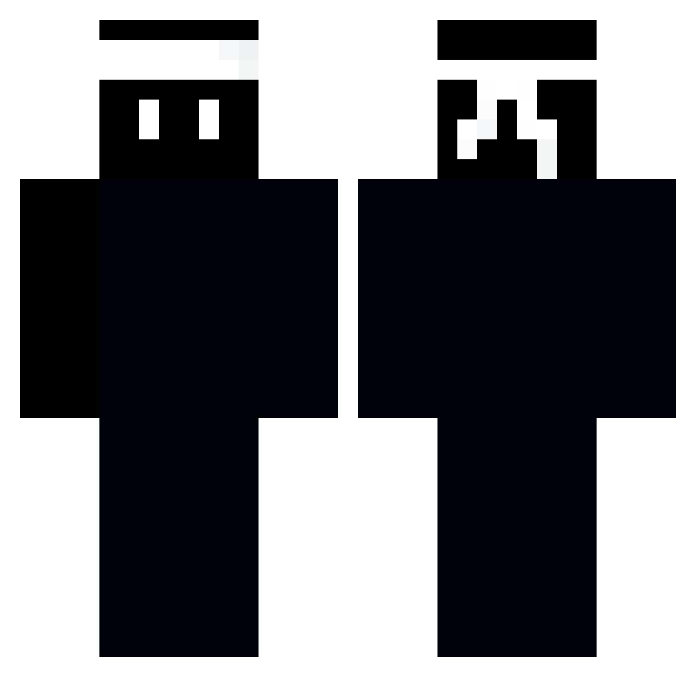 Itzmekyle Minecraft skin, front and back view