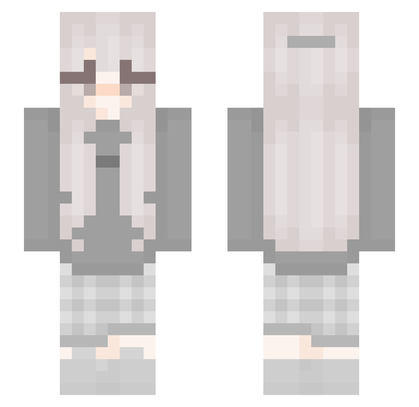 smellyroach Minecraft skin, front and back view
