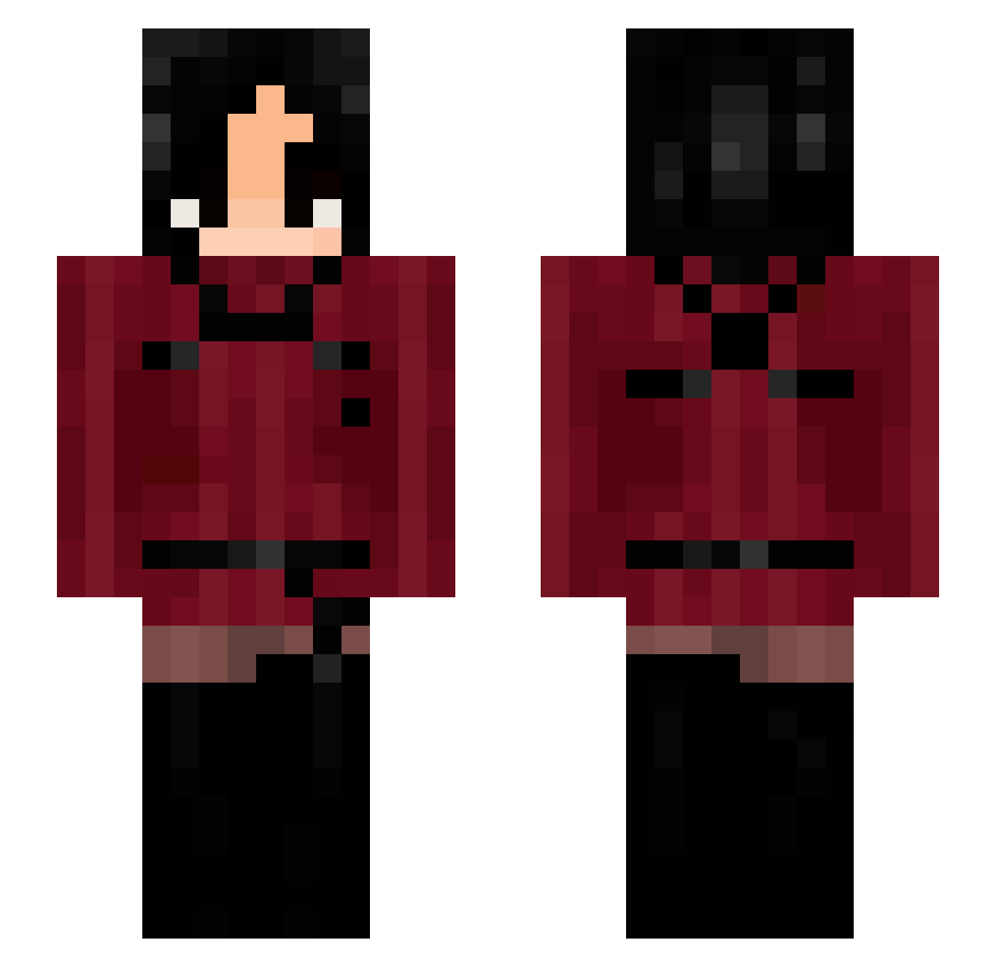 matilol55 Minecraft skin, front and back view