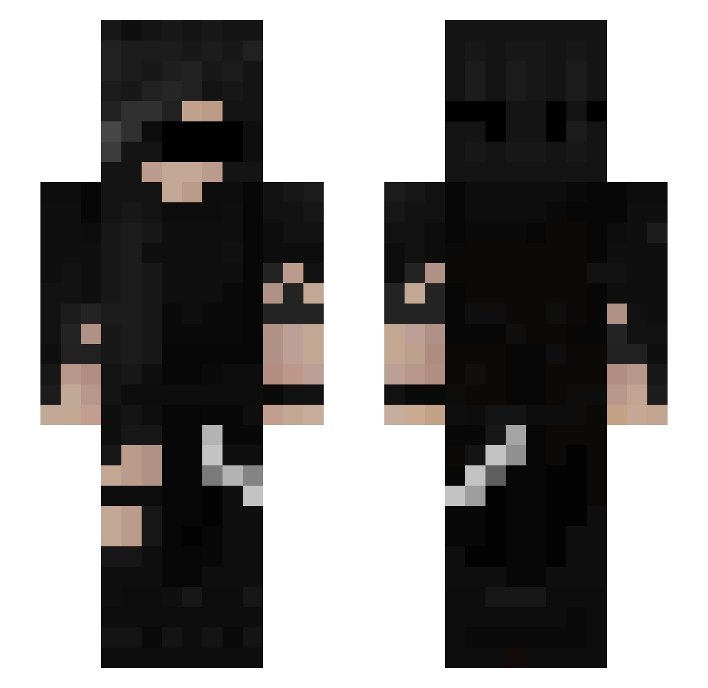 Emiri_ Minecraft skin, front and back view