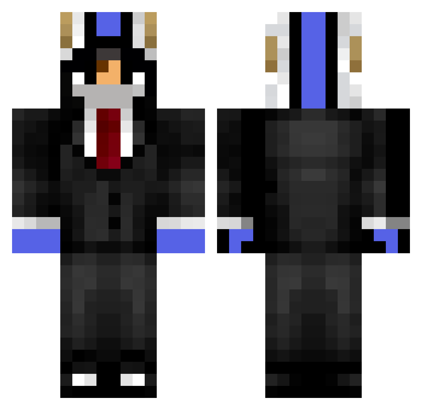 AwesomeGuy392 Minecraft skin, front and back view