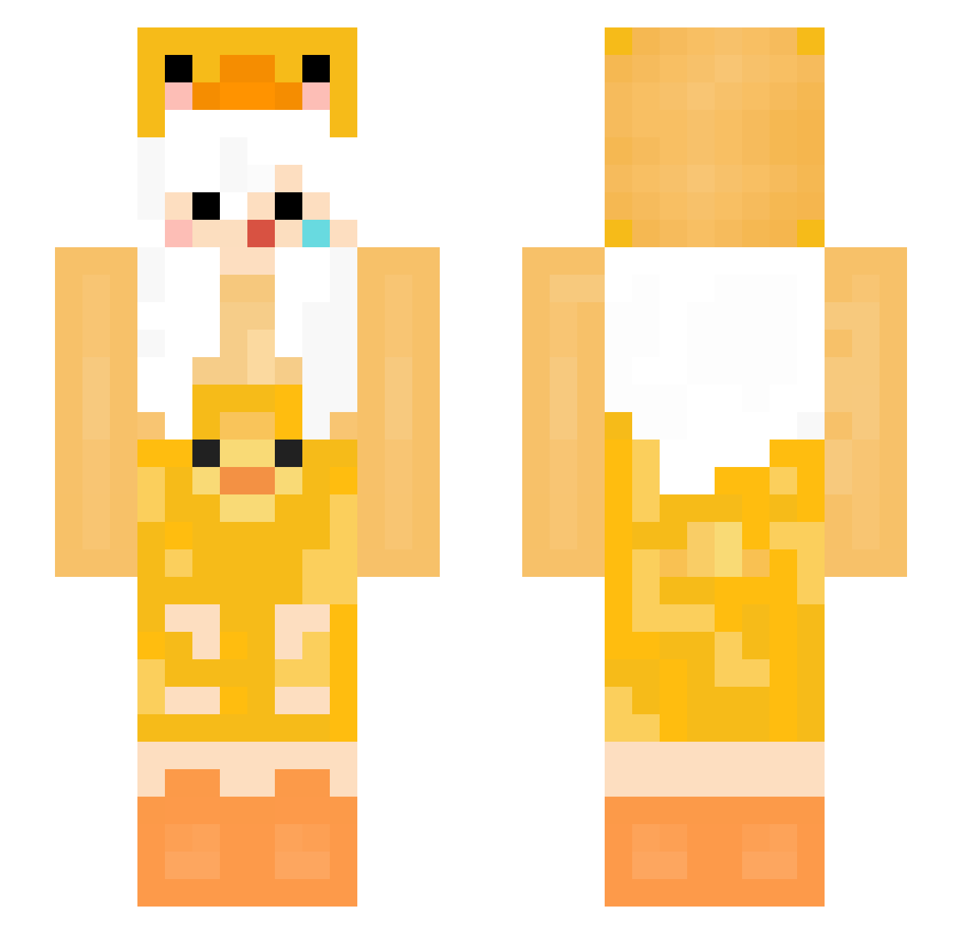 sillyeog12 Minecraft skin, front and back view
