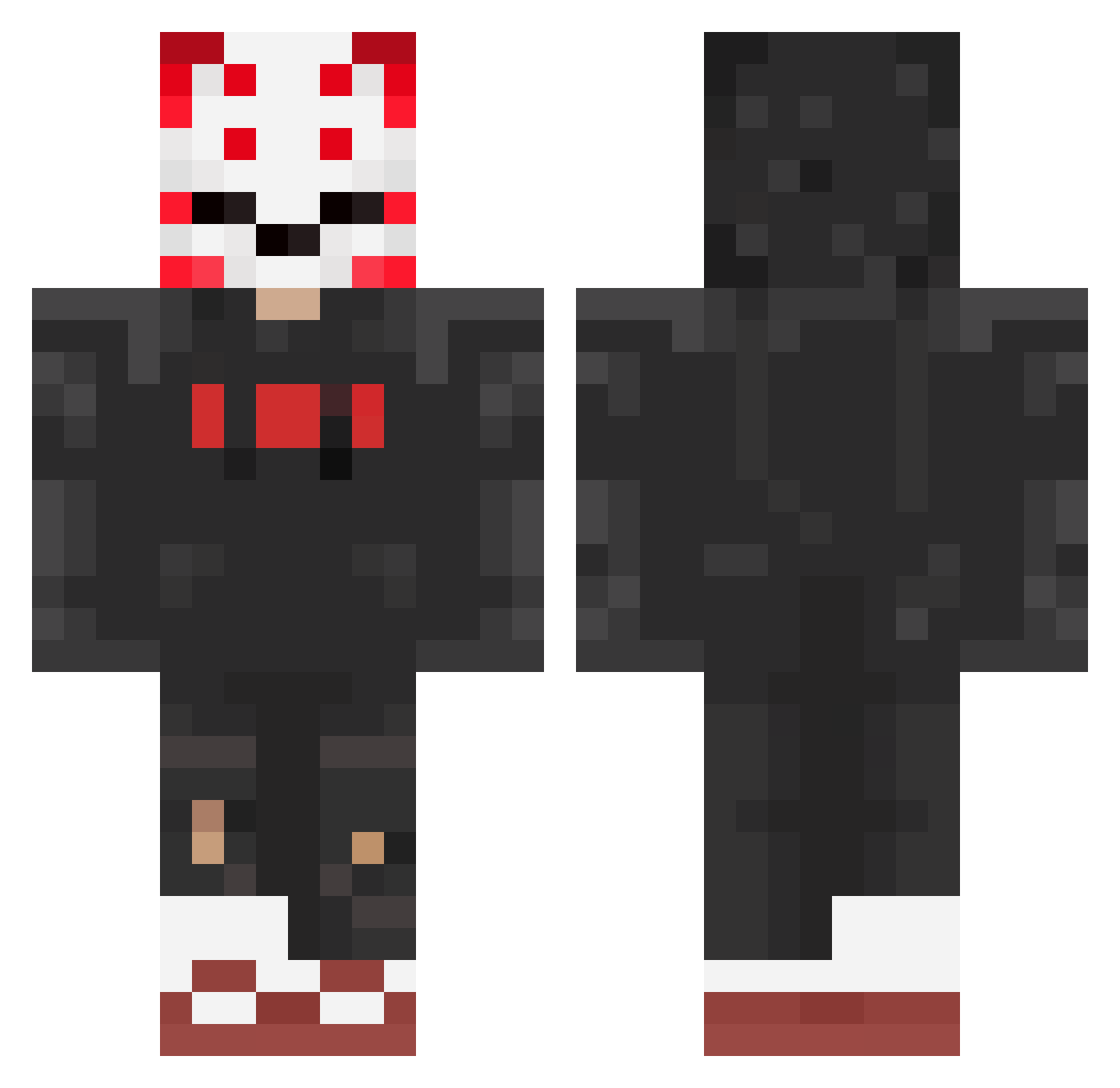 m_david12 Minecraft skin, front and back view