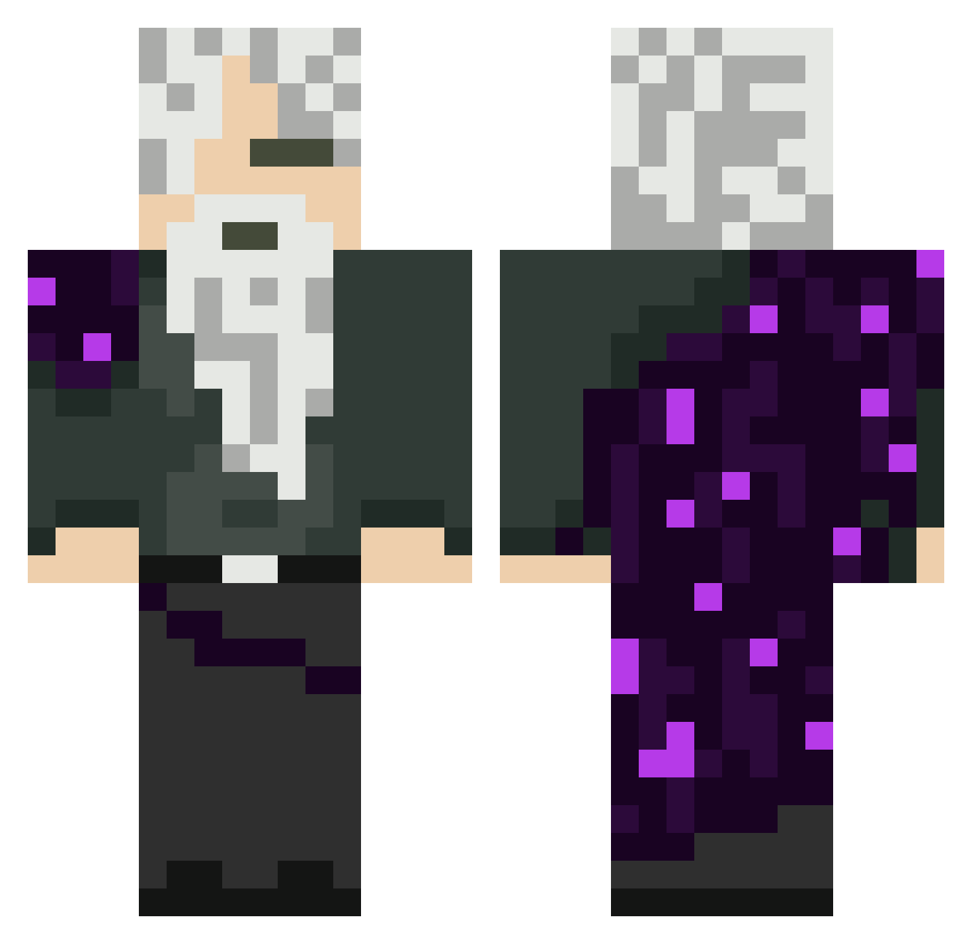 BIGRED2097 Minecraft skin, front and back view